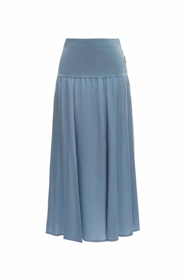 Side Zippered Flared Skirt - 5