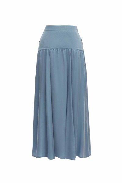 Side Zippered Flared Skirt - 6