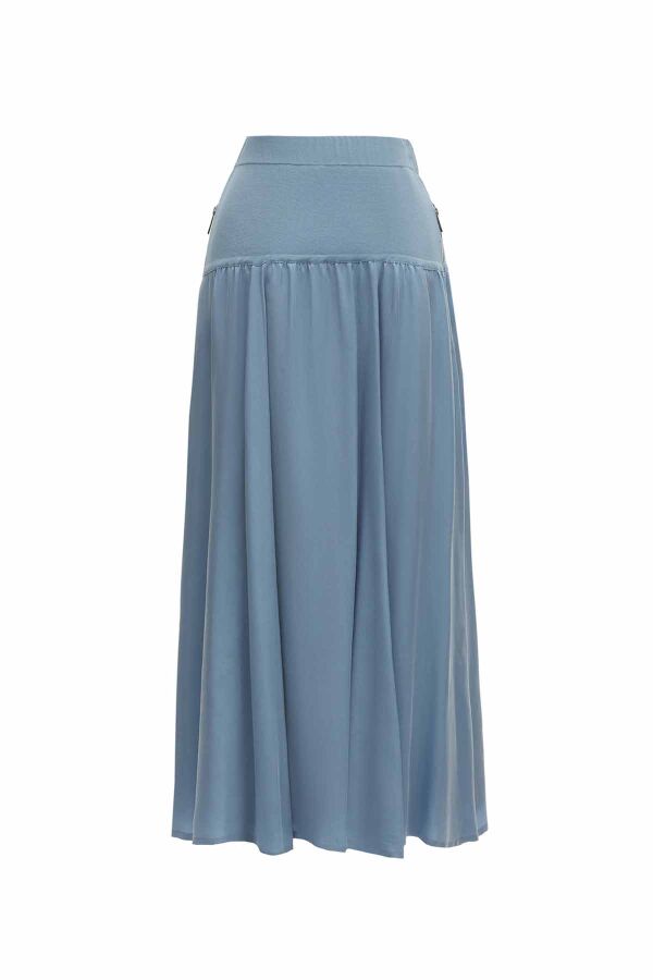Side Zippered Flared Skirt - 6