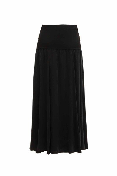 Side Zippered Flared Skirt - 9