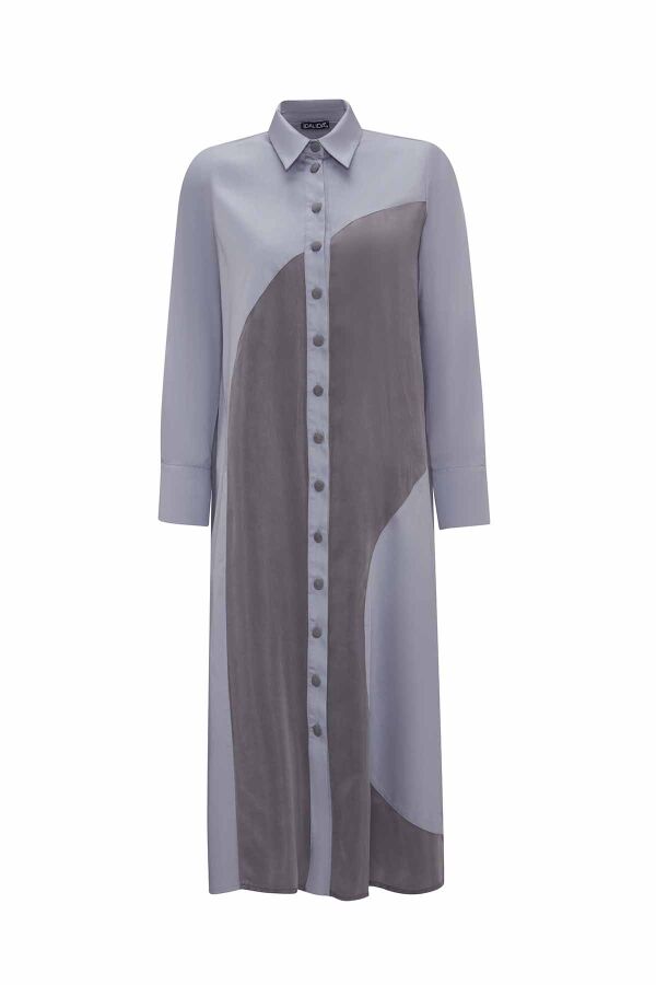 Geometric Patterned Cotton Long Shirt - 9