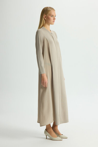 Gizli Patlı Düz Renk Triko Kap Stone - 4