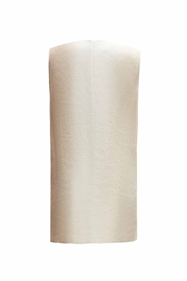 Gradient Linen Sleeveless Tunic - 3