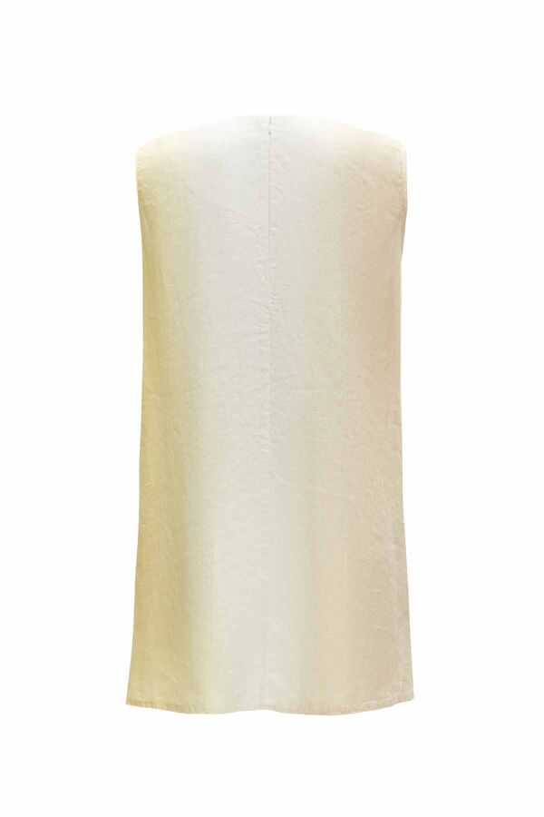 Gradient Linen Sleeveless Tunic - 7