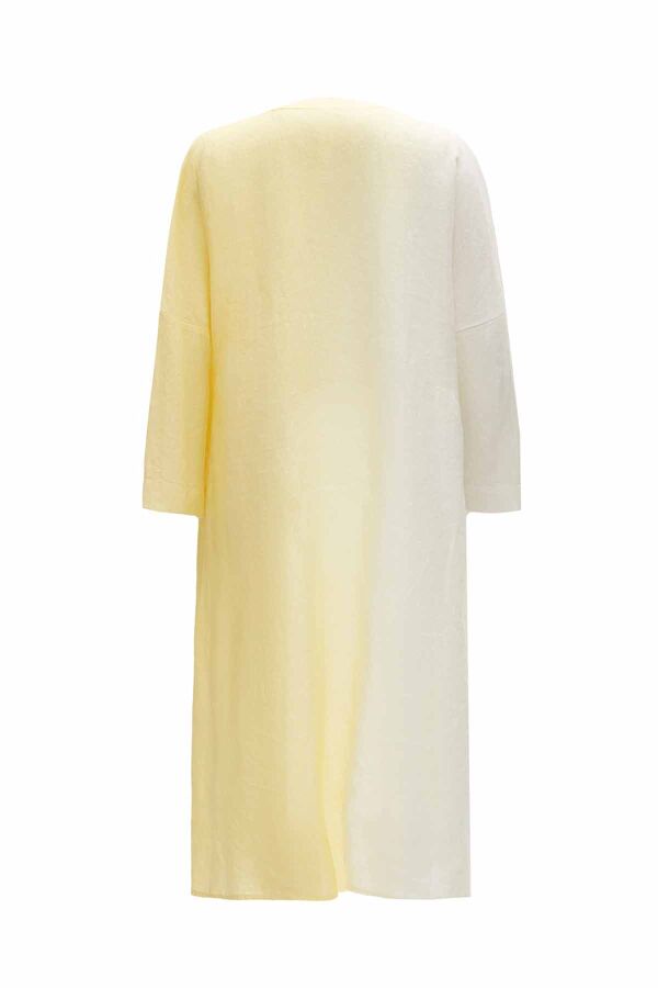 Gradient Long Linen Jacket - 5