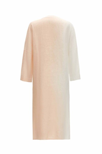 Gradient Long Linen Jacket - 7