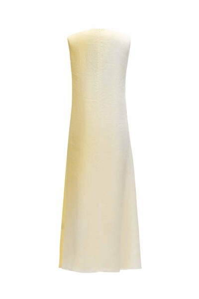 Gradient Sleeveless Linen Dress - 6