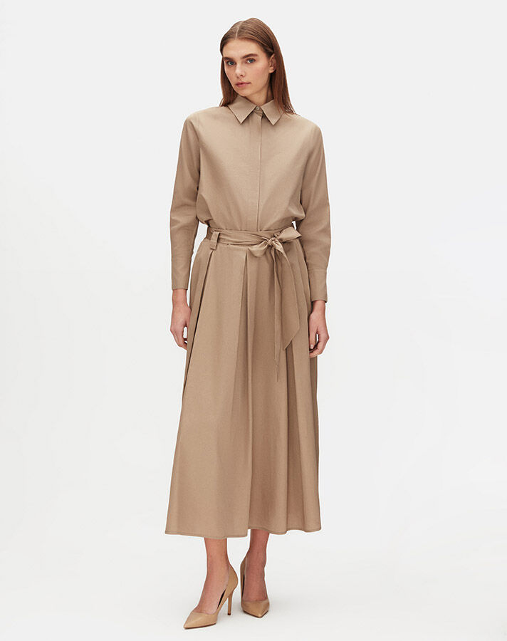 Hidden Placket Poplin Shirt - 1