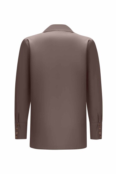 Hidden Placket Poplin Shirt - 3