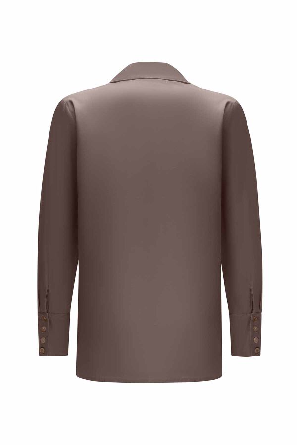Hidden Placket Poplin Shirt - 3