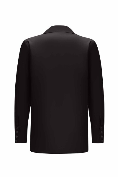 Hidden Placket Poplin Shirt - 8
