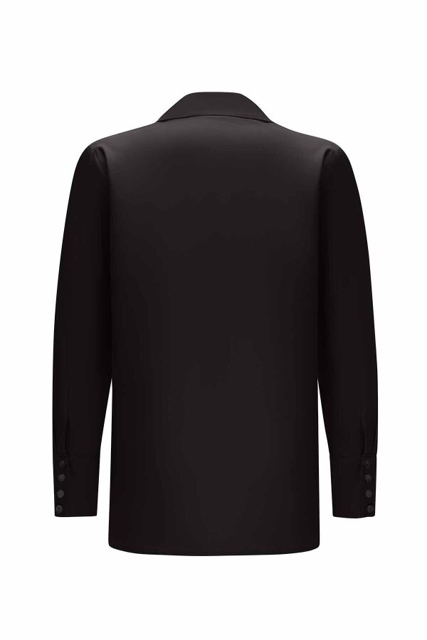 Hidden Placket Poplin Shirt - 8