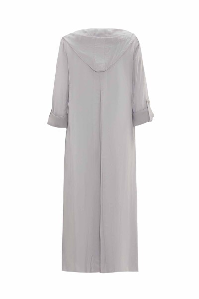Hooded Detailed Cupro Set - 8