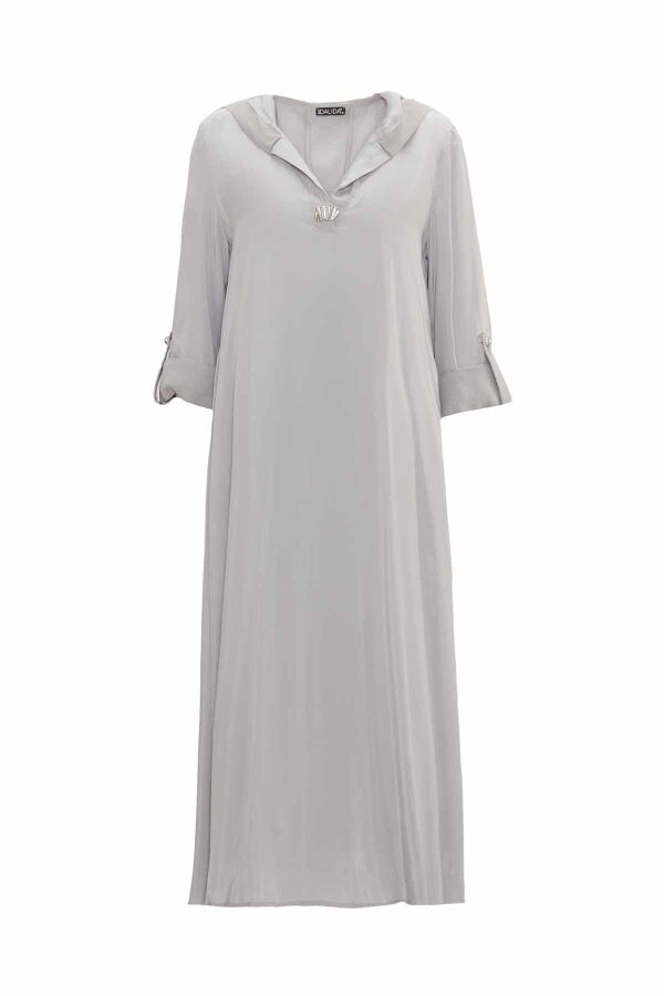 Hooded Detailed Cupro Set - 5