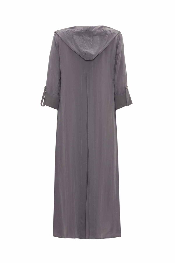 Hooded Detailed Cupro Set - 11