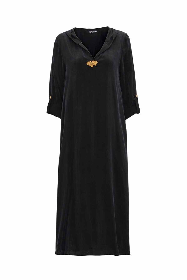 Hooded Detailed Cupro Set - 20