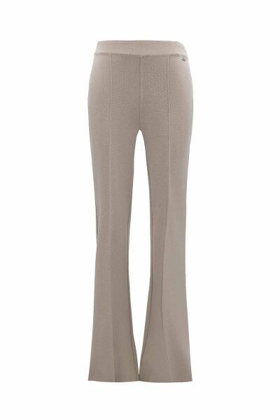 T26K-7004 İspanyol Paça Triko Pantolon ELSA-STONE - MISS DALIDA (1)
