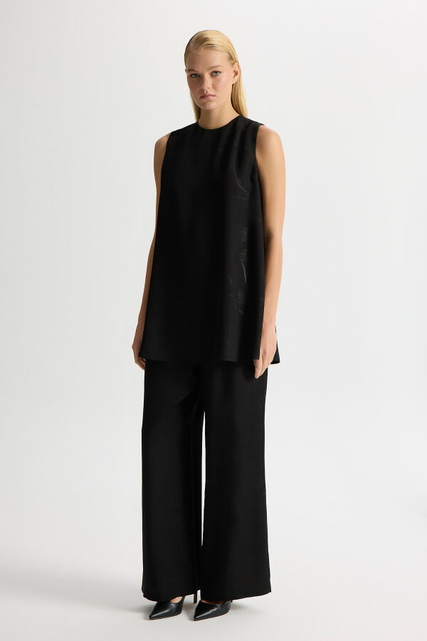 Jacquard Sleeveless Tunic - 3