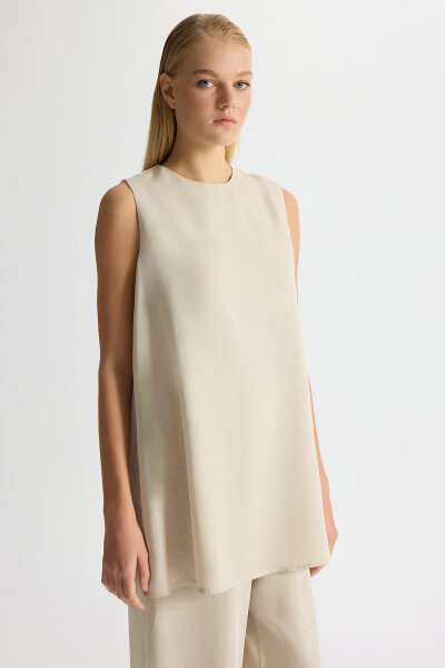 Jacquard Sleeveless Tunic 