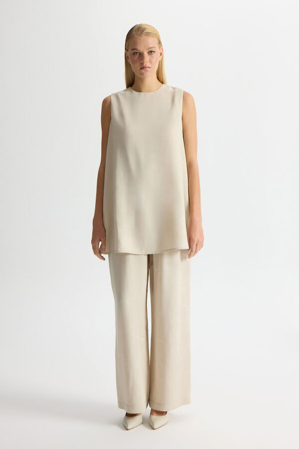 Jacquard Sleeveless Tunic - 3