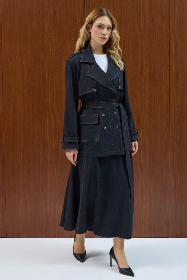 Denim Jacket with Cargo Pocket - 3