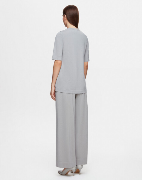  Kısa Kollu Triko Basic Tunik - 2