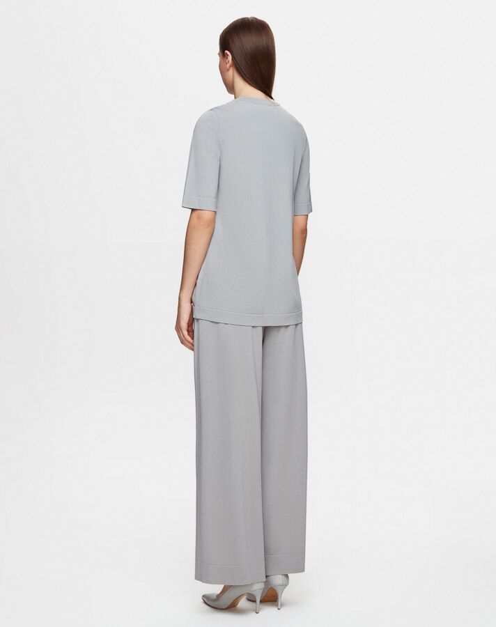  Kısa Kollu Triko Basic Tunik - 2