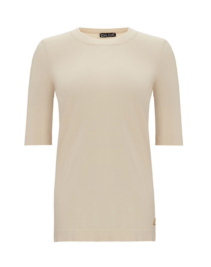  Kısa Kollu Triko Basic Tunik - 8