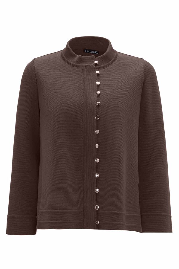 Button Detailed Knit Jacket - 1
