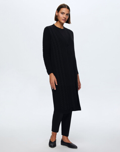 T24K-9019 Hair Braided Long Cardigan - 1