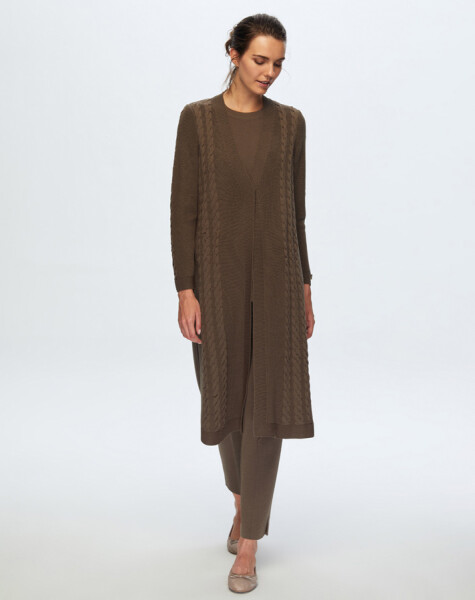 T24K-9019 Hair Braided Long Cardigan - 5