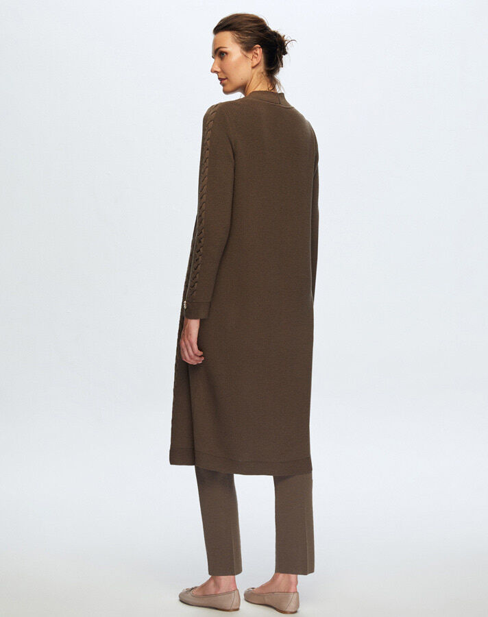 T24K-9019 Hair Braided Long Cardigan - 6