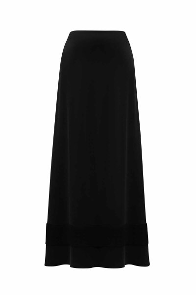 Knitted Tape Detailed Cupro Skirt - MISS DALIDA