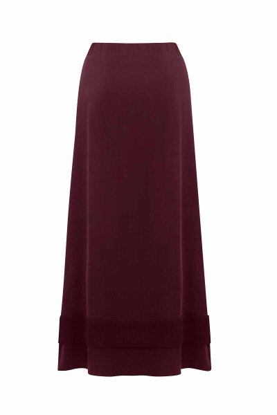 Knitted Tape Detailed Cupro Skirt - MISS DALIDA