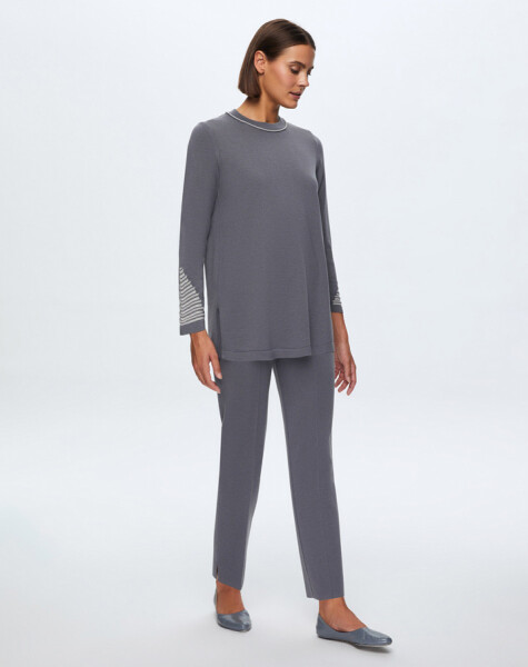 T24K-6002 Knitted Detailed Knitwear Tunic - 5