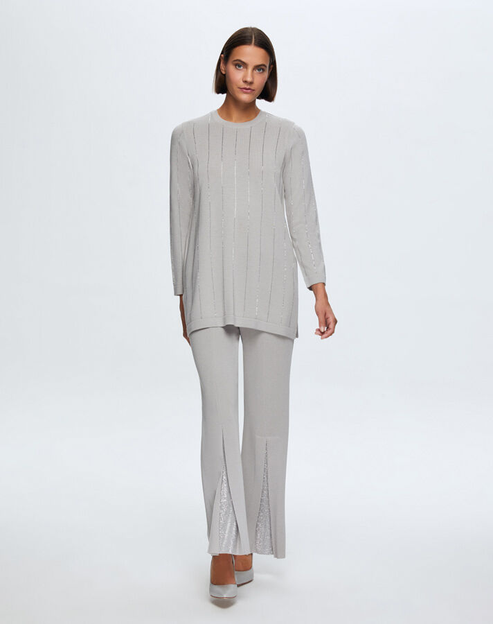 T24K-7011 Knitwear Trousers with Stones - 3