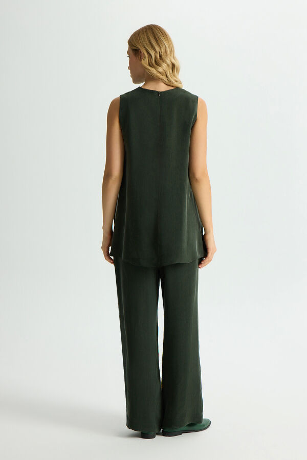 Sleeveless Cupro Tunic - 2