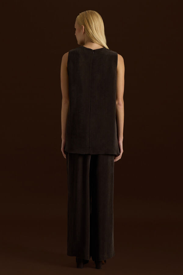 Sleeveless Cupro Tunic - 2