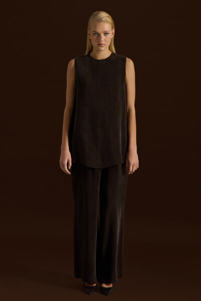 Sleeveless Cupro Tunic - 3