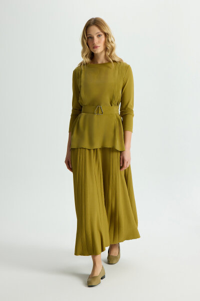Pleated Skirt with Bodice - 2