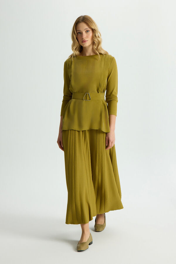 Pleated Skirt with Bodice - 2