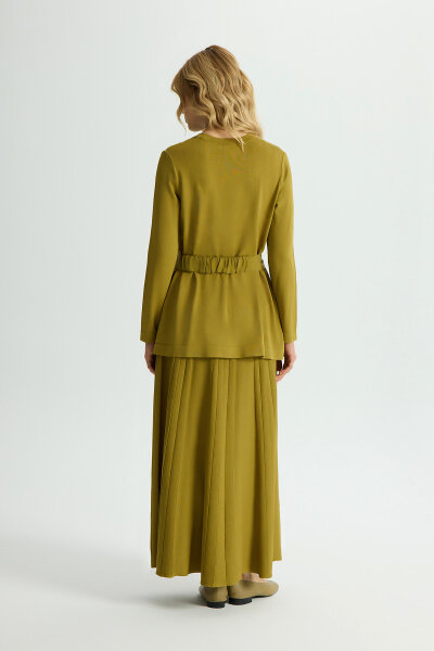 Pleated Skirt with Bodice - 3