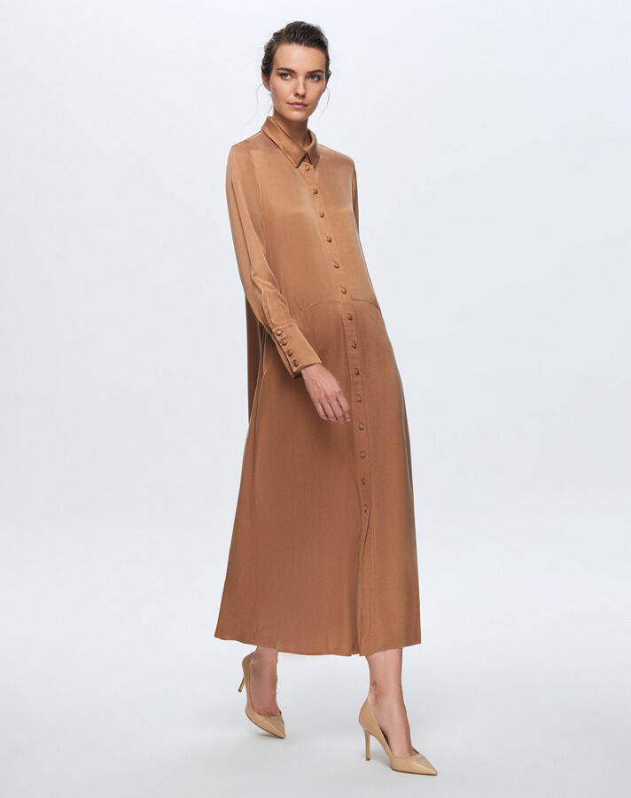 T24K-4006 Long Cupro Dress - 6
