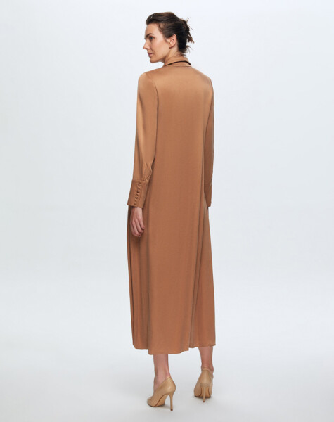 T24K-4006 Long Cupro Dress - 7