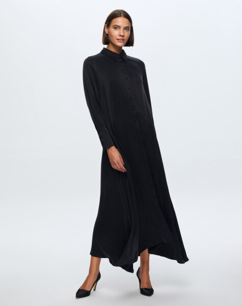 T24K-4006 Long Cupro Dress - 9