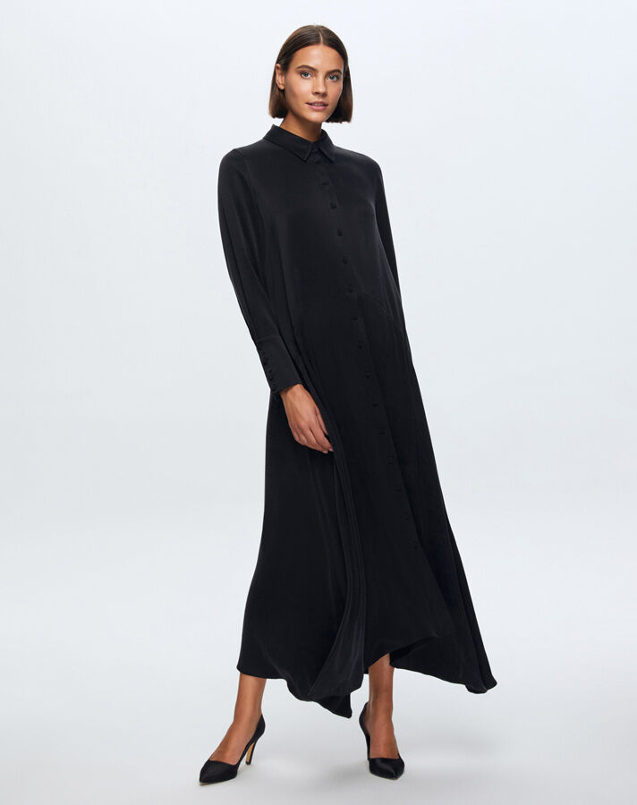 T24K-4006 Long Cupro Dress - 9