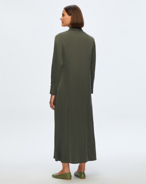 T24K-4006 Long Cupro Dress - 4