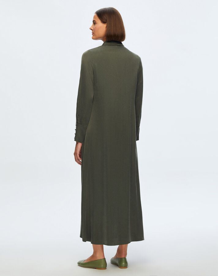 T24K-4006 Long Cupro Dress - 4