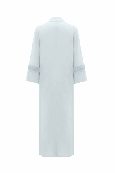 Long Linen Jacket with Tassel Detail - 8