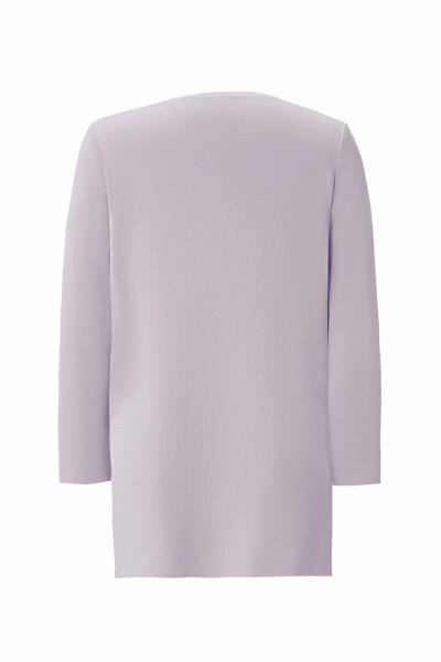 Long Sleeve Basic Lilac Knit Tunic - 2